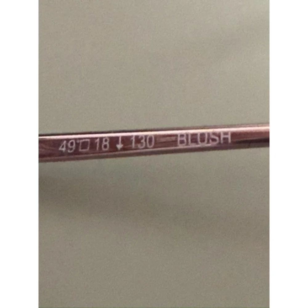 Flexon 651 Marchon Blush Pink Half‎ Rim Oval Eyeglass Frames 49-18-130 RX